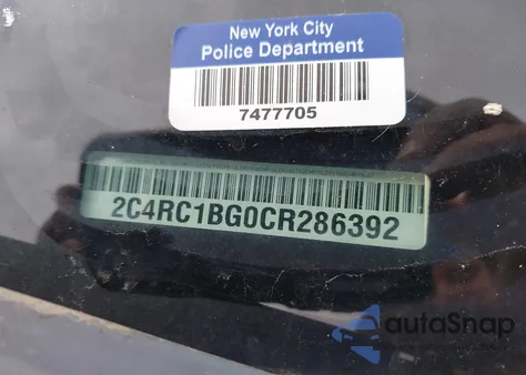 2012 Chrysler Town & Country Touring из США, поврежденный, VIN 2C4RC1BG0CR286392